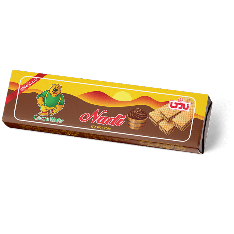 ویفر با کرم کاکائویی